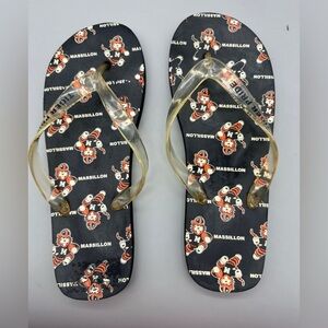 Unisex Flip Flops “Massillon, Ohio Tigers Pride” Size 10